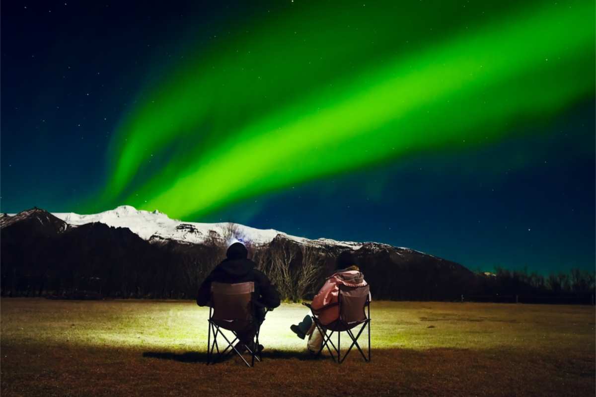 Northern lights watching in Iceland