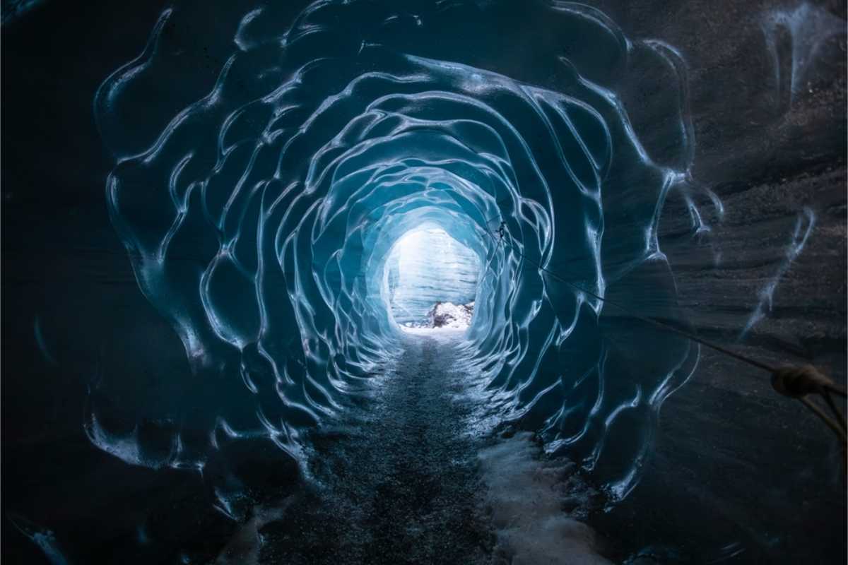 Ice Cave Beneath Katla Volcano